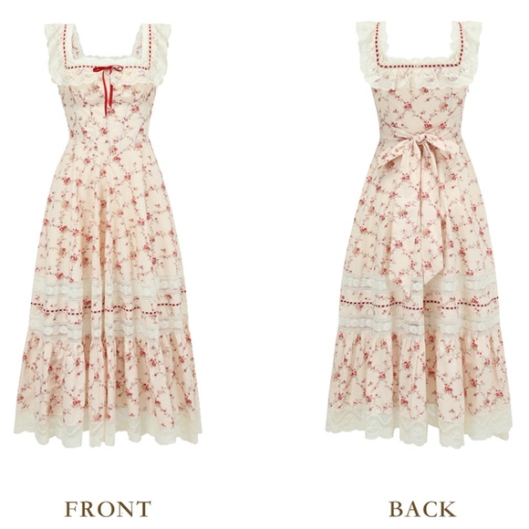 LaceMade Red Garnet Corset Dress NWT - Picture 10 of 11